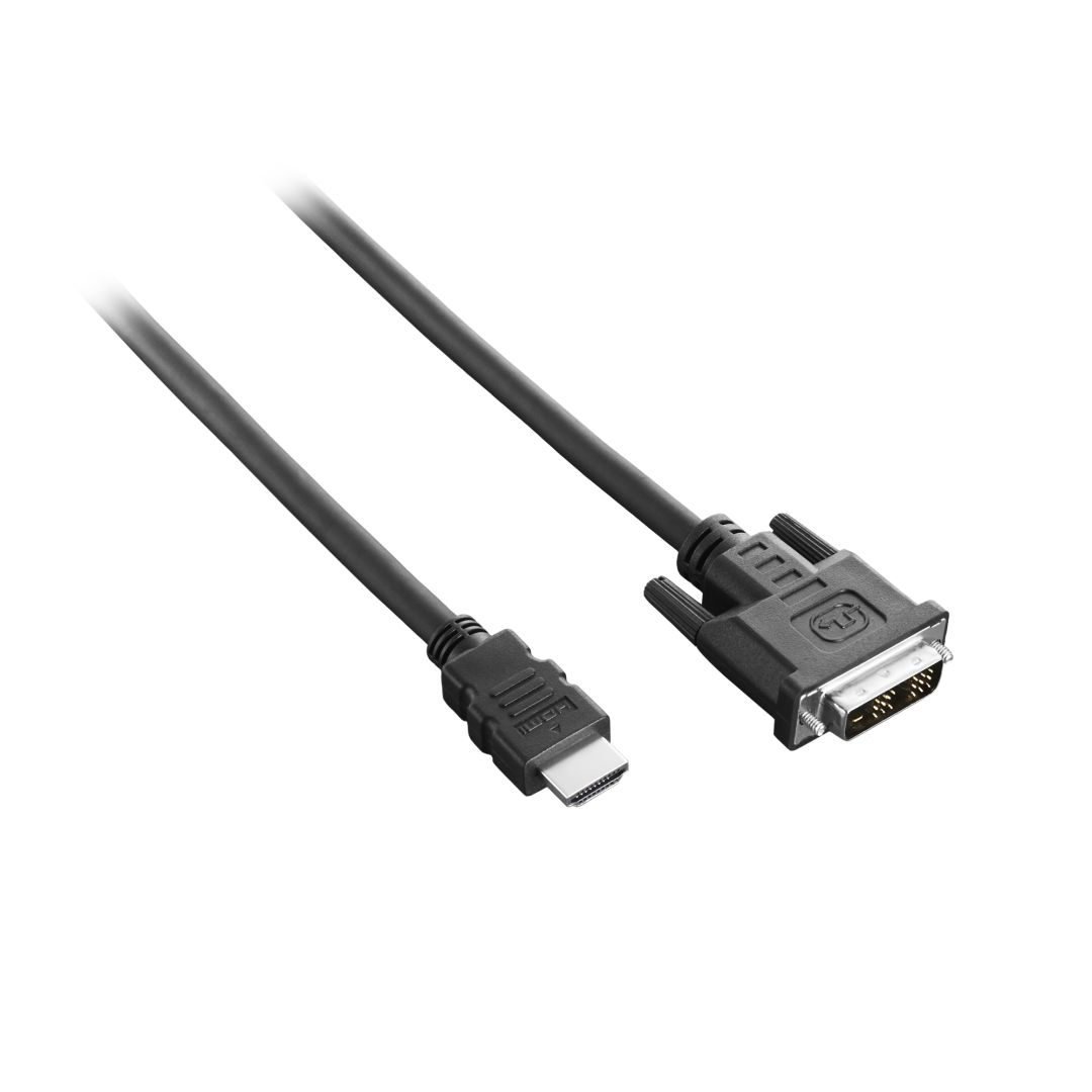 CableMod Basics HDMI 2.0 to DVI-D Cable Male to Male - Black 2m