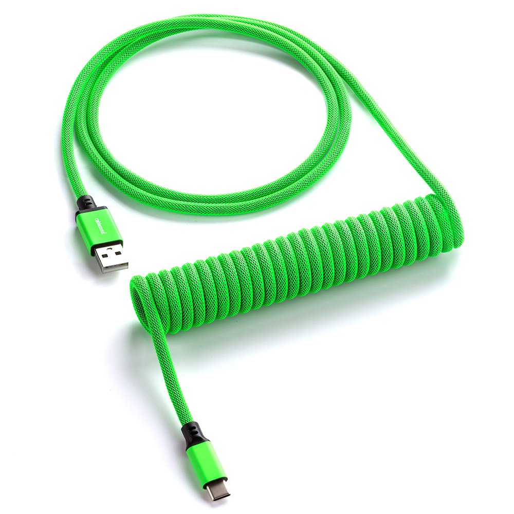 Rancio Grifo Sumergido CableMod Classic Coiled Keyboard Cable (Viper Green, USB A to USB Type C,  150cm) – CableMod Global Store