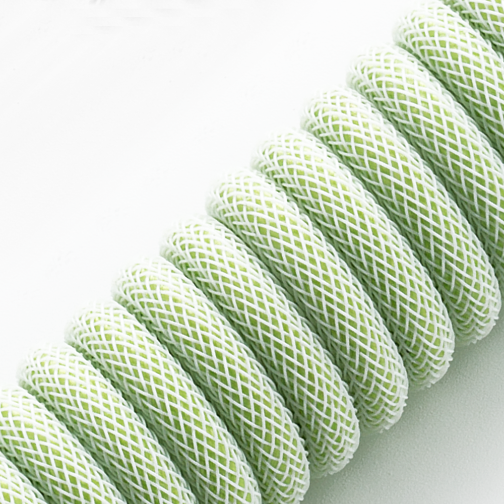 CableMod Classic Coiled Keyboard Cable (Lime Sorbet, USB A to USB Type