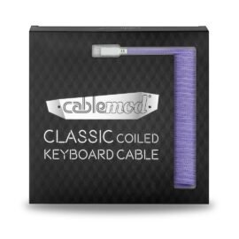 CableMod Classic Coiled Keyboard Cable (Rum Raisin, USB A to USB Type C, 150cm)
