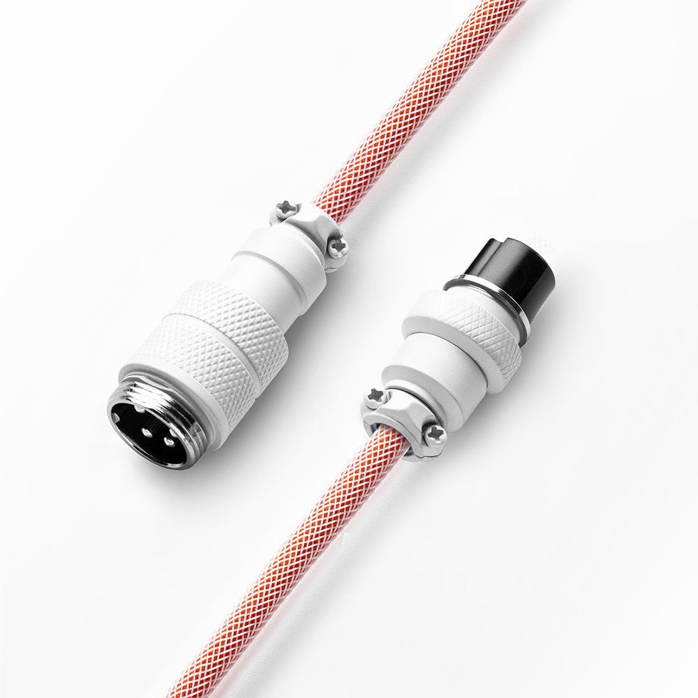 CableMod Pro Coiled Keyboard Cable (Orangesicle, USB A to USB Type C ...