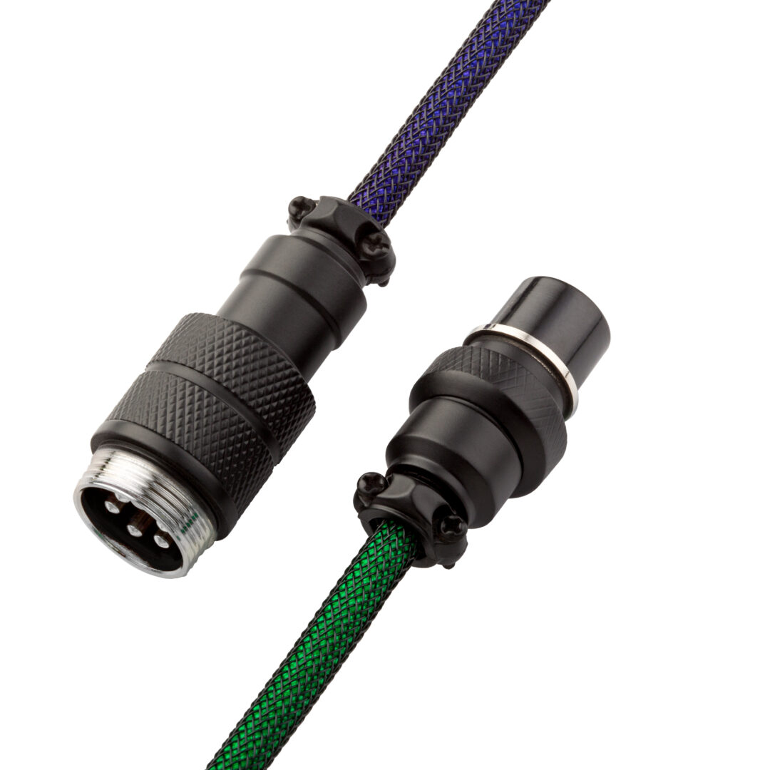CableMod Pro Coiled Keyboard Cable (Dark Rainbow, USB A to USB