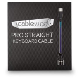 CableMod Pro Straight Keyboard Cable (Dark Rainbow, USB A to USB Type C, 150cm)