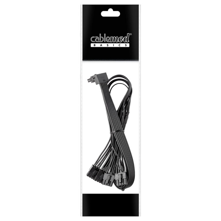 CableMod Basics C-Series 12V-2x6 12VHPWR 90 Degree StealthSense PCI-e ...