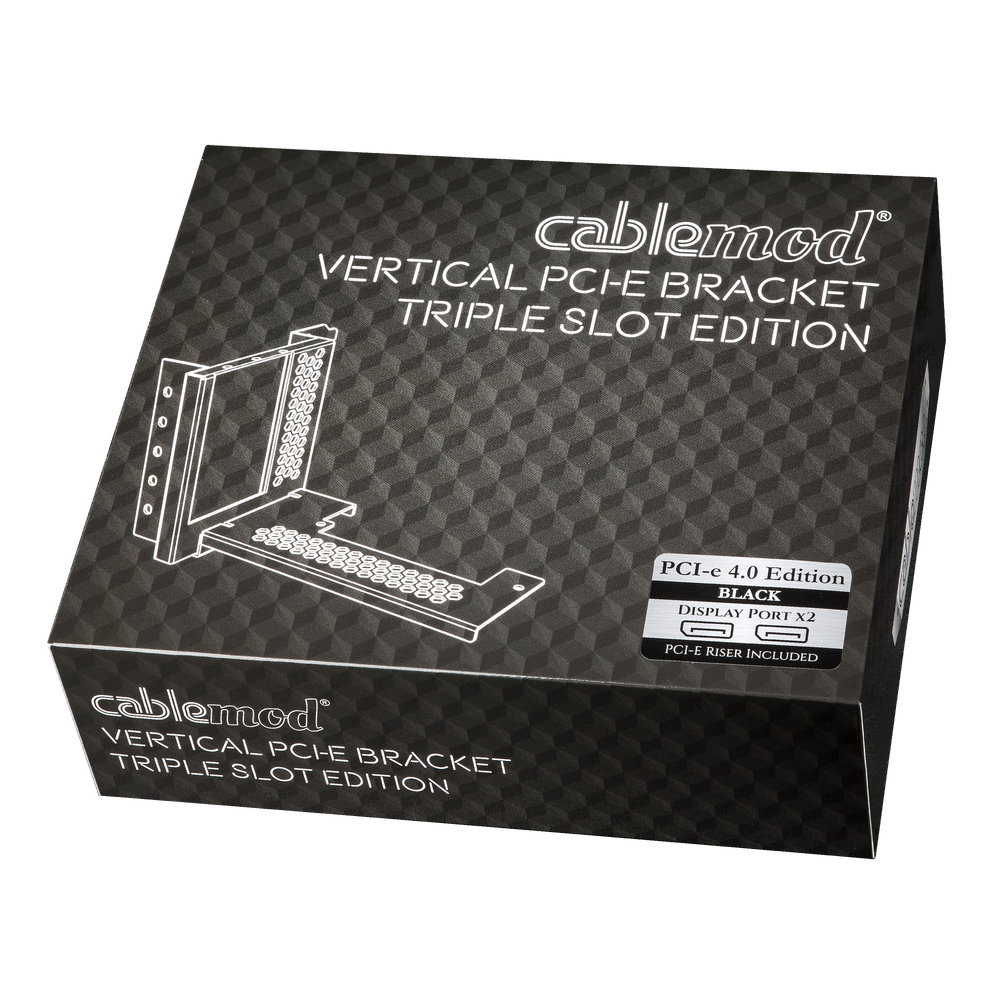 CableMod Vertical PCI-e Bracket Triple Slot Edition with PCI-e 4.0