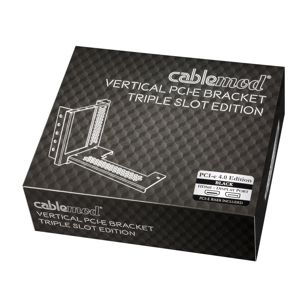 CableMod Vertical PCI-e Bracket Triple Slot Edition with PCI-e 4.0