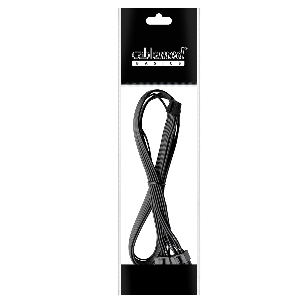 CableMod Basics B-Series 12VHPWR ケーブル CableMod Basics B-Series 12V-2x6 12VHPWR PCI-e Cable for be quiet