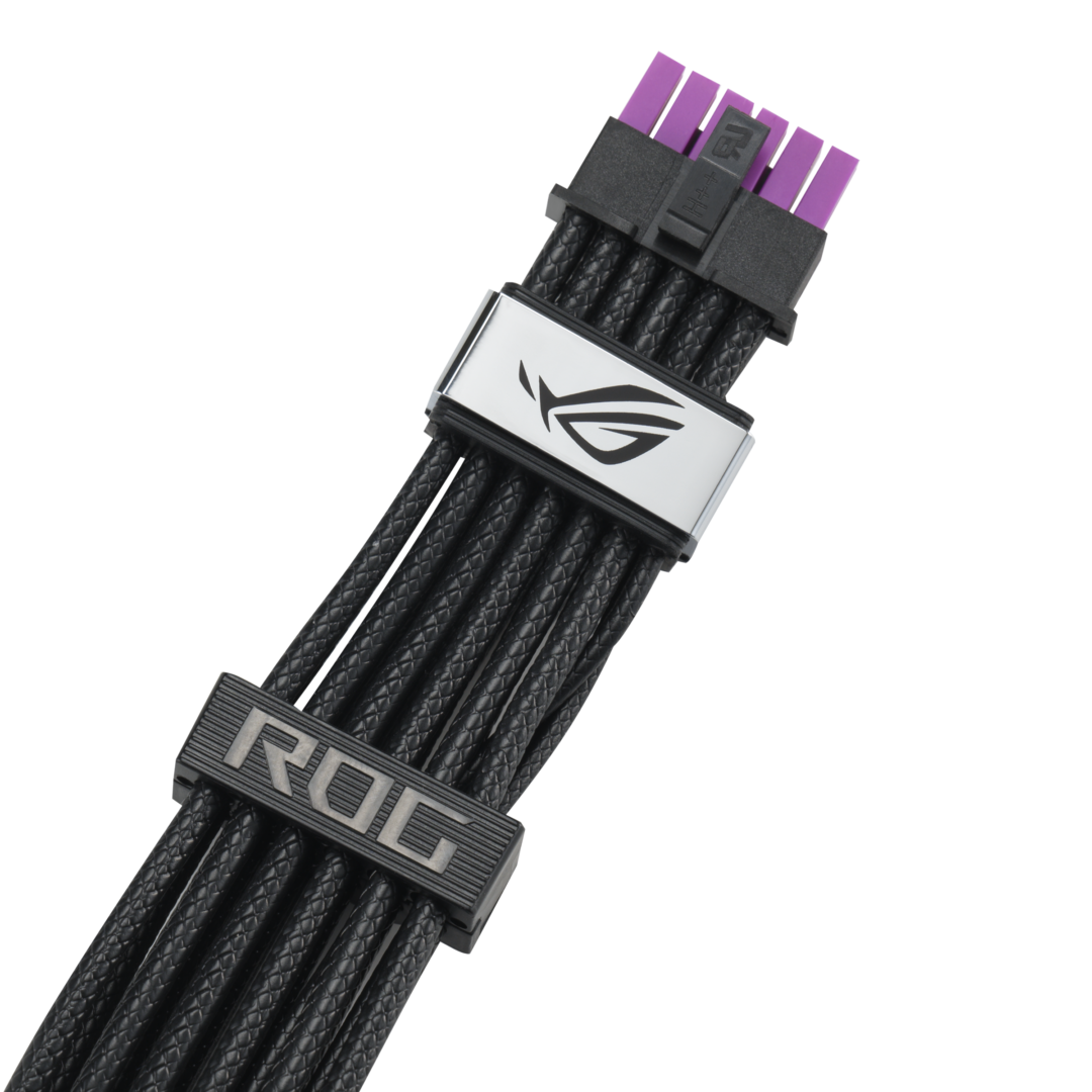 PCケーブル・コネクタ ROG Equalizer 12VHPWR cable ASUS ROG Equalizer 12V-2x6 PCIe 5.1 Power Cable (750mm) with